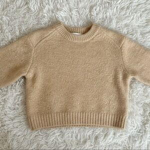 Zara Kids Tan Crew Neck Sweater